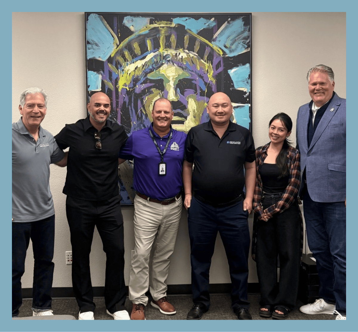 David Garibaldi and Shawn Sullivan meeting with Highlands leadership